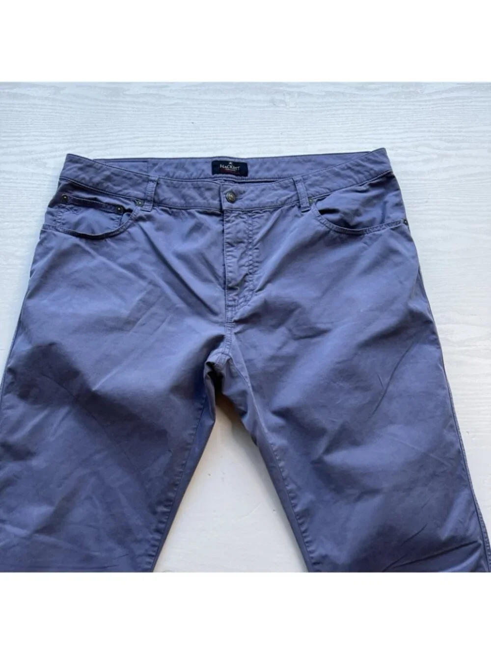 Hackett Core 5 Pocket Trinity Pants Mens 40x30 Slim Fit Stretch Cotton - Picture 2 of 16